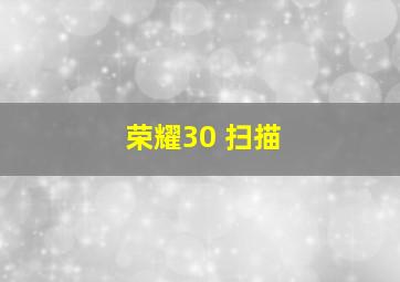 荣耀30 扫描